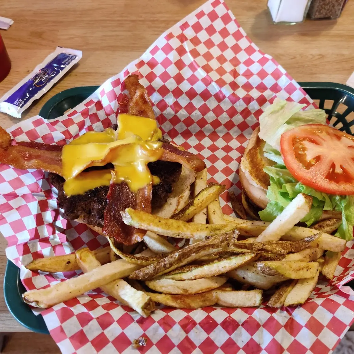 Bacon Cheeseburger with Fries