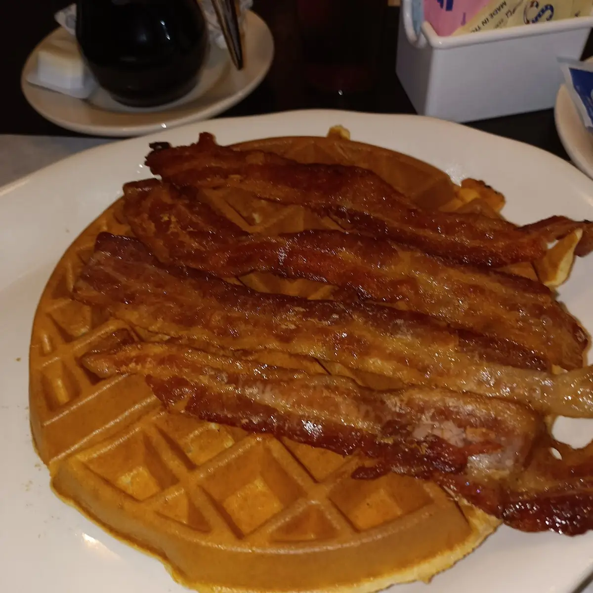 Belgian Waffle and Bacon