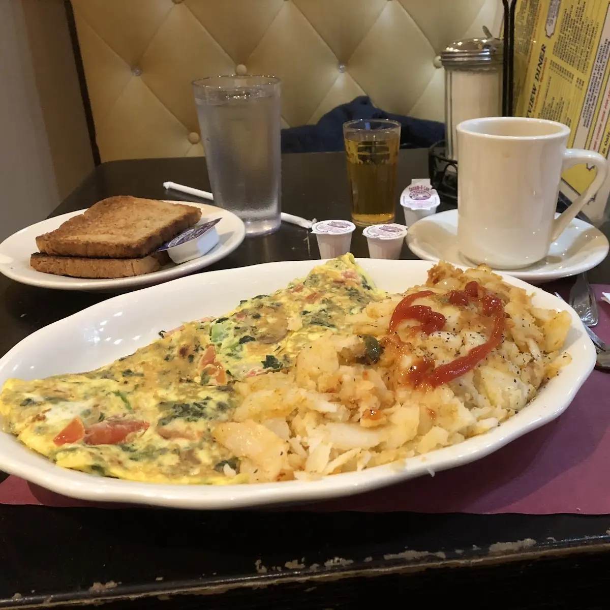 Veggie Omelet with Home Fries