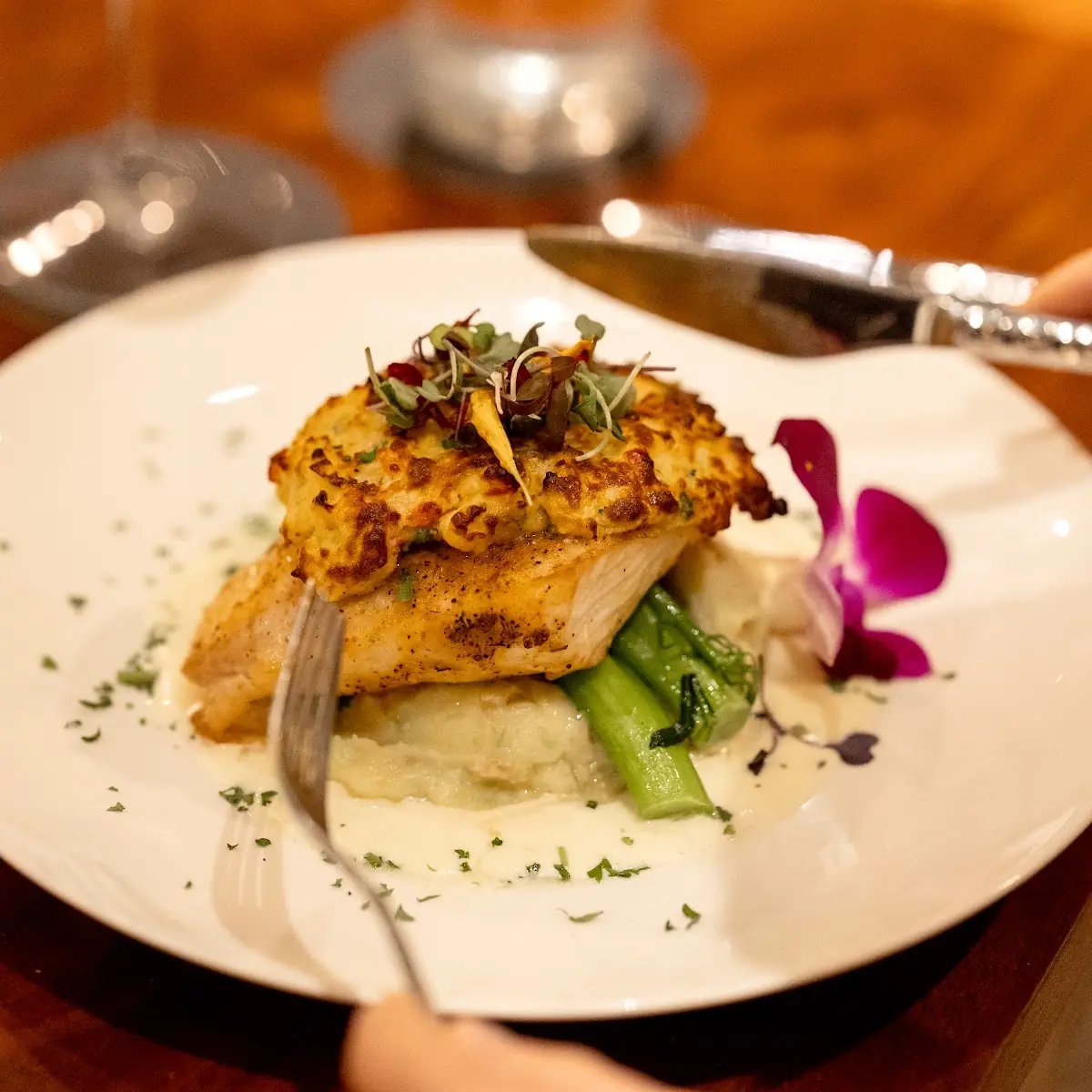 Crab Crusted Mahi Mahi