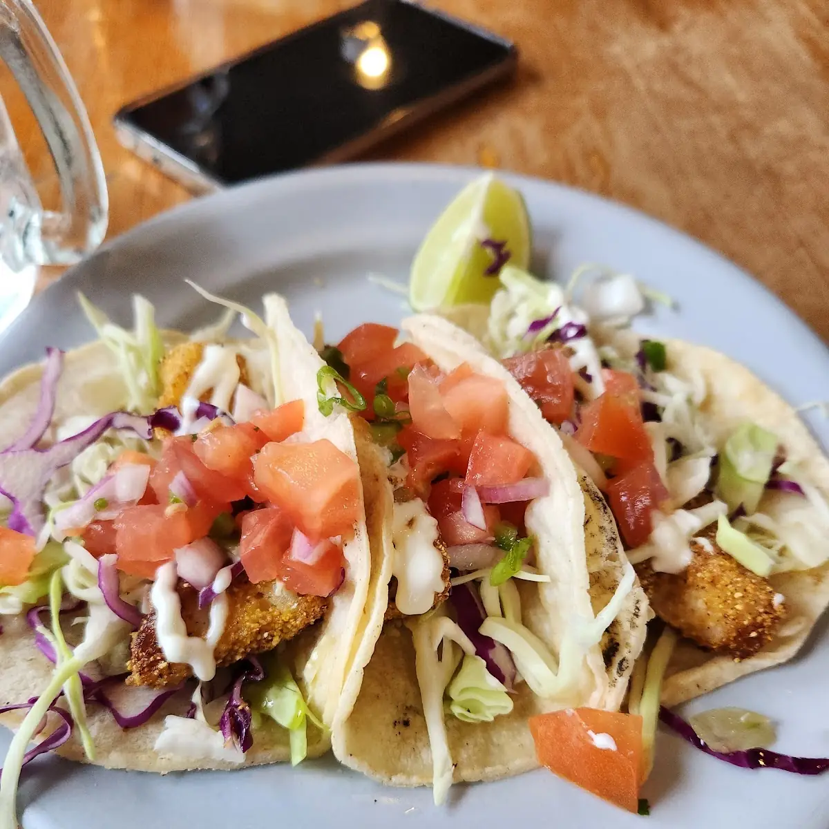Three Rockfish Tacos