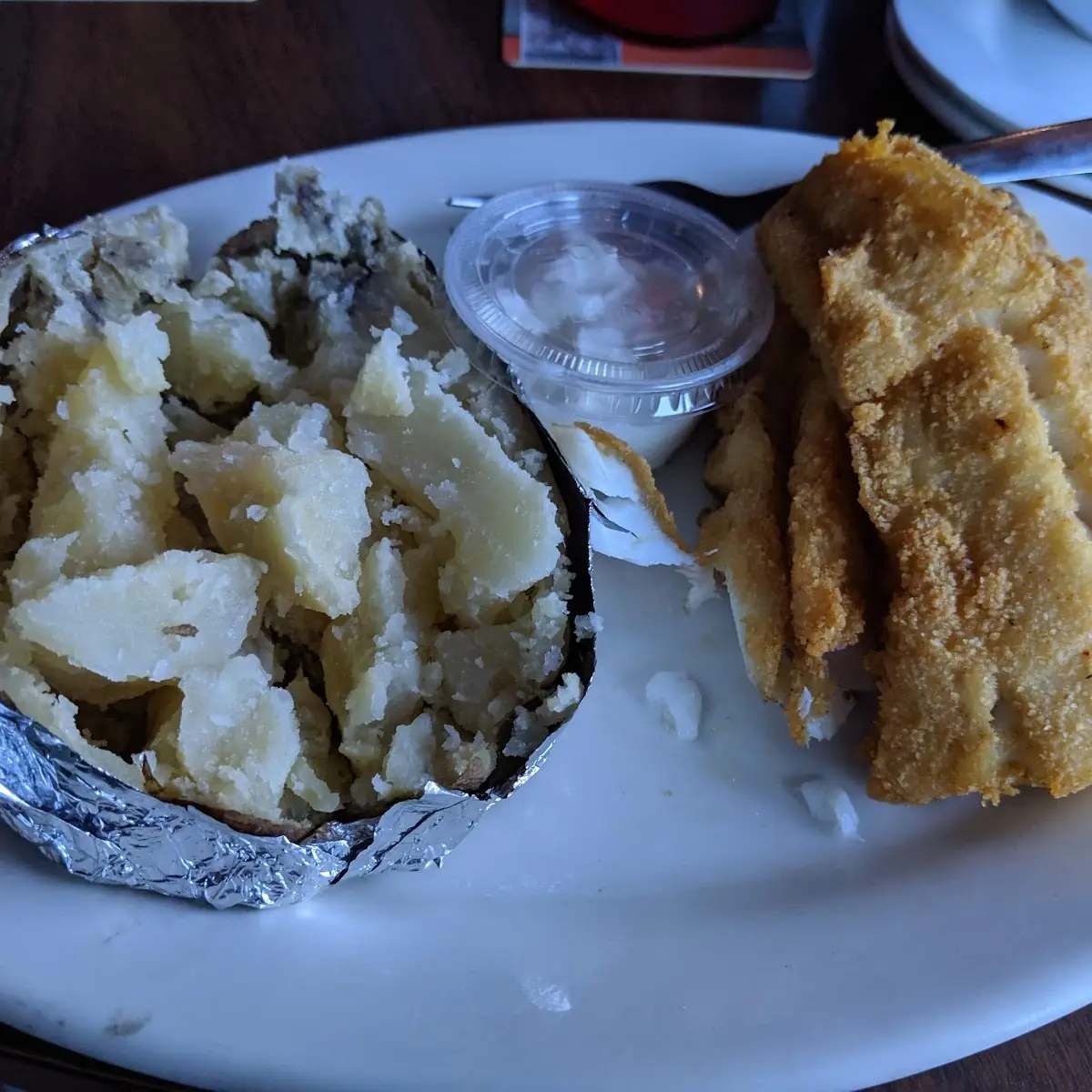 Fried Cod Dinner