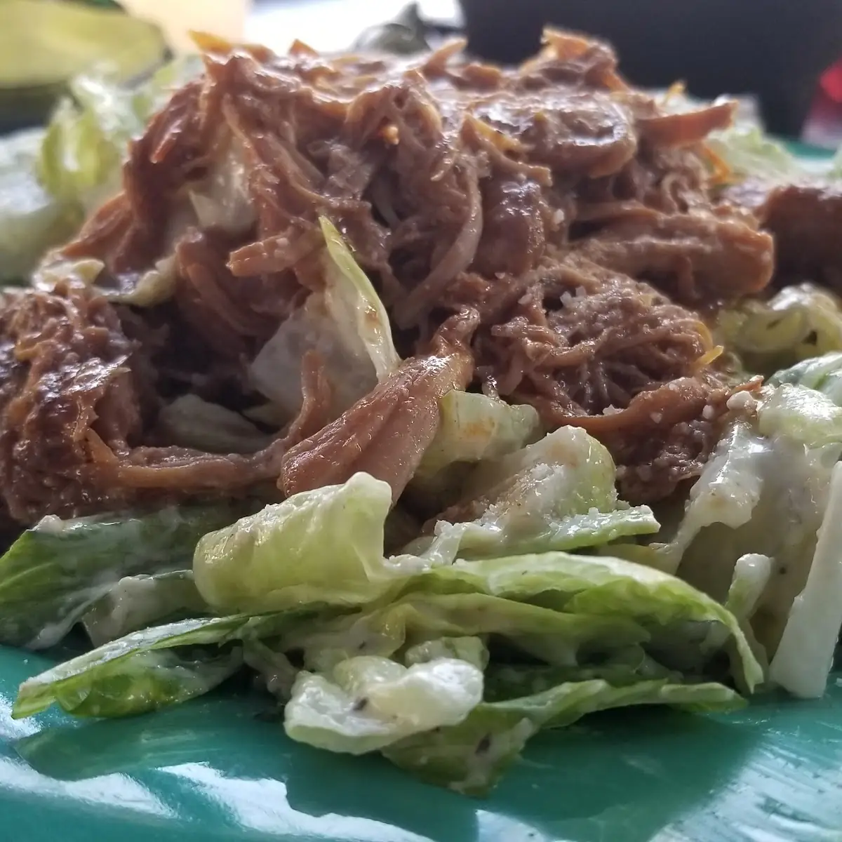 Pulled Pork Cesar Salad