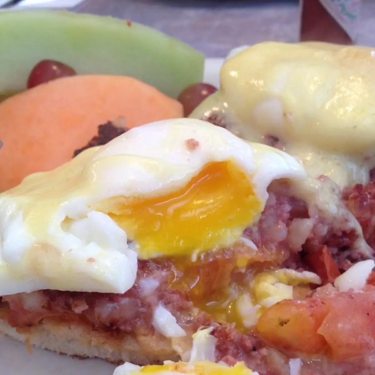 Corned Beef Eggs Benedict