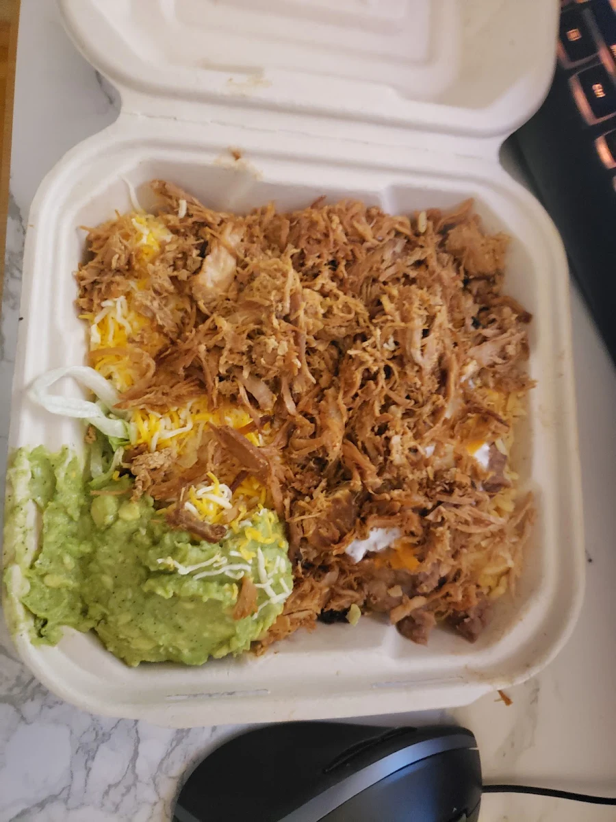 Pulled Pork Burrito Bowl, Fat Bastard Burrito