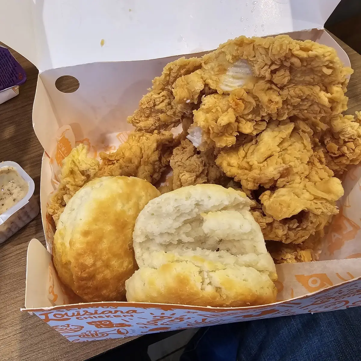Chicken Tenders and Biscuits