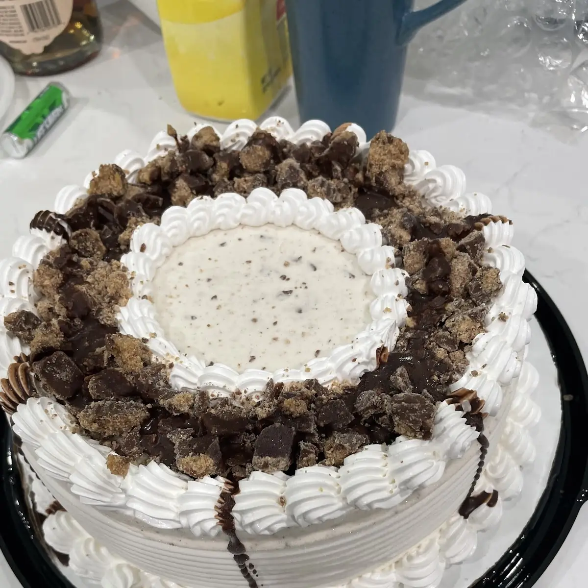 Peanut Butter Cup Ice Cream Cake