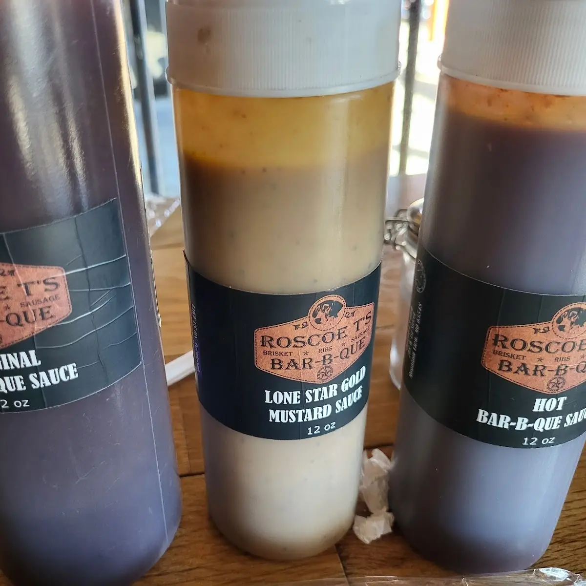 Mild Mustard & Hot BBQ Sauces