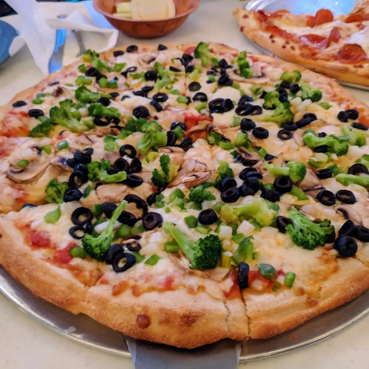White Veggie Pizza