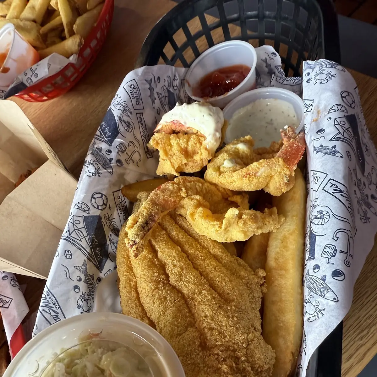 Cat Fish and Shrimp Lunch Combo