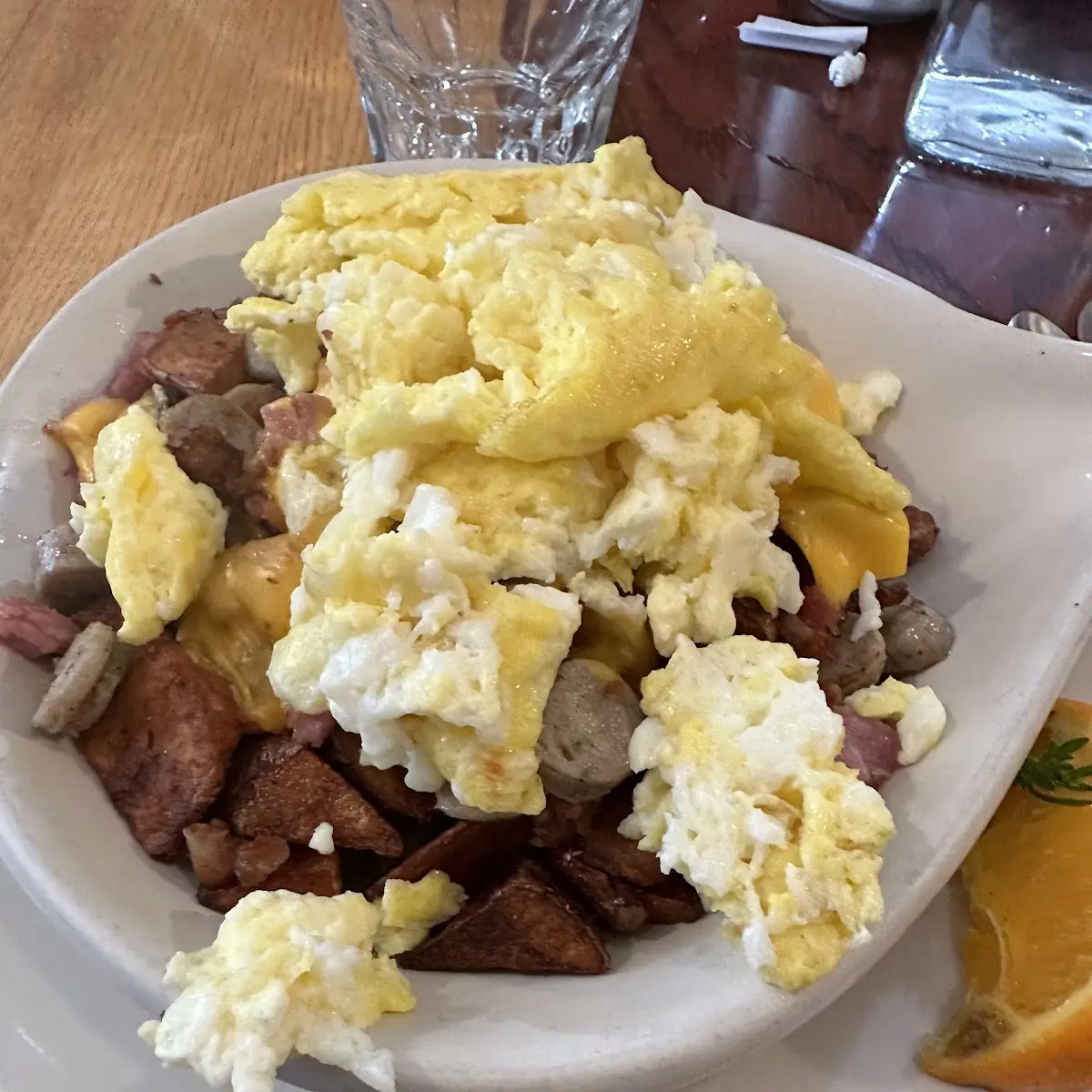 Polish Sausage and Eggs