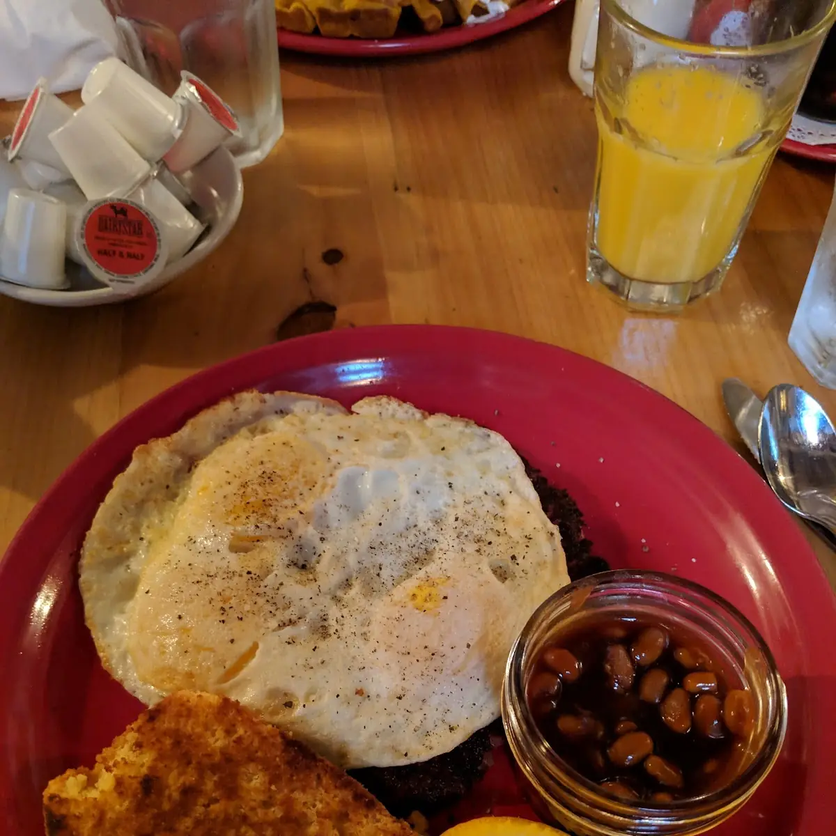 Eggs over Easy with Corned Beef Hash