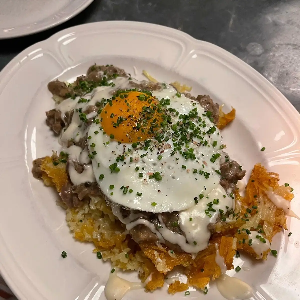 Chopped Steak with Egg and Gravy
