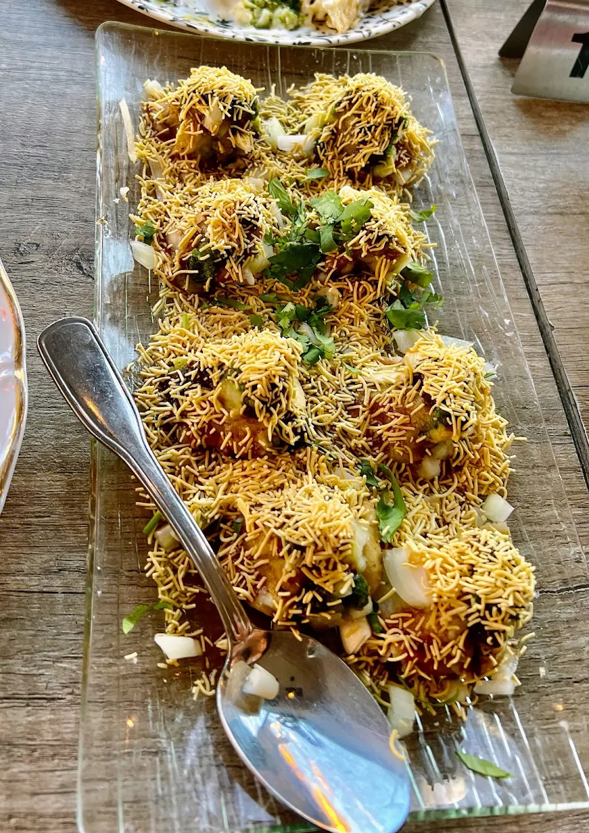 Sev Batata Puri, Leela Indian Food Bar (Gerrard)