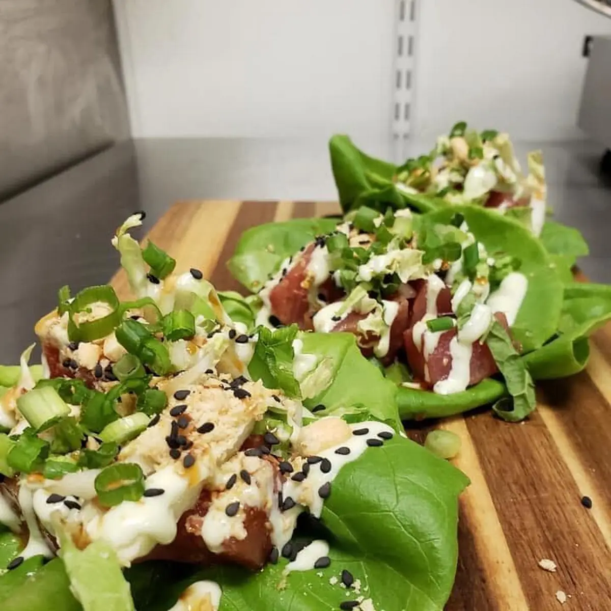 Ahi Tuna Lettuce Wraps
