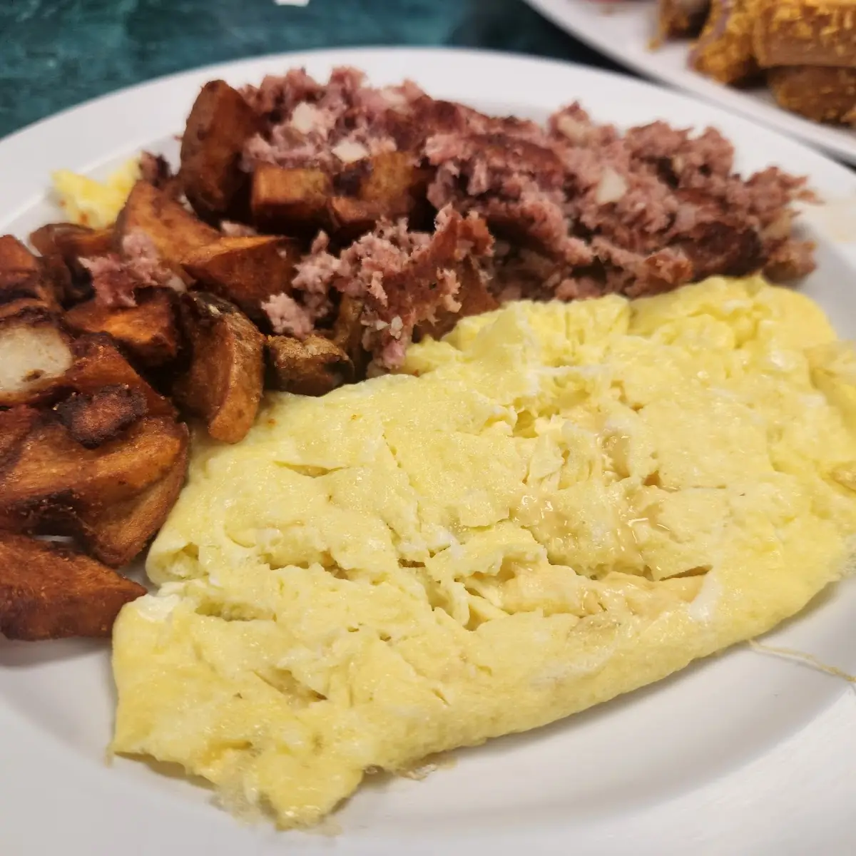 Steak Tips and Eggs