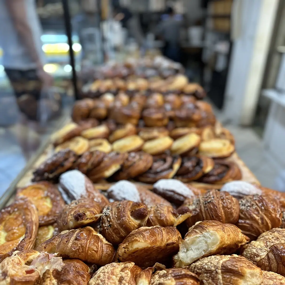Assorted Fresh Pastries and Croissants
