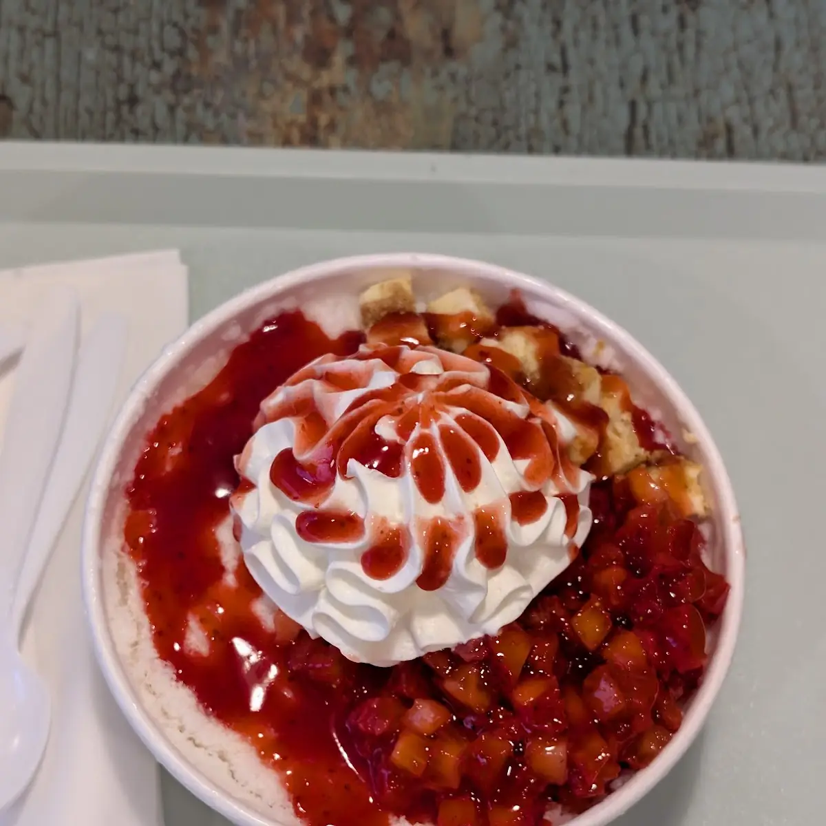 Strawberry Cheesecake Bingsu