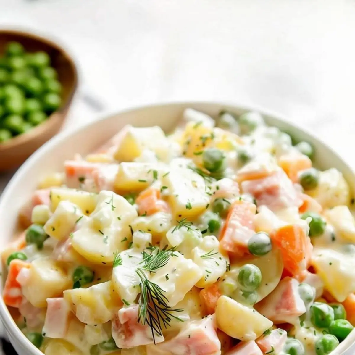 Creamy Russian Salad, Hungry Bite