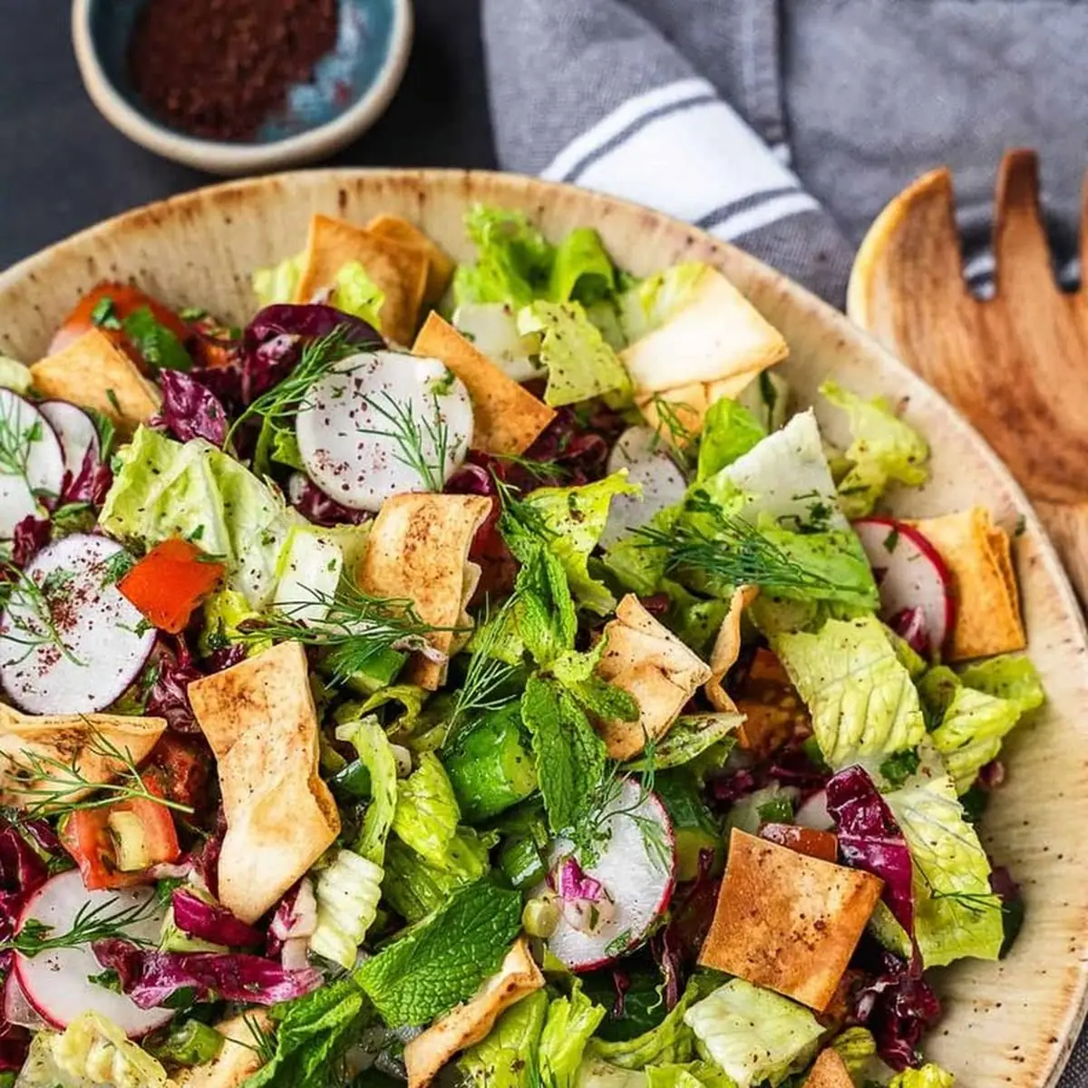 Fattoush Salad, Hungry Bite