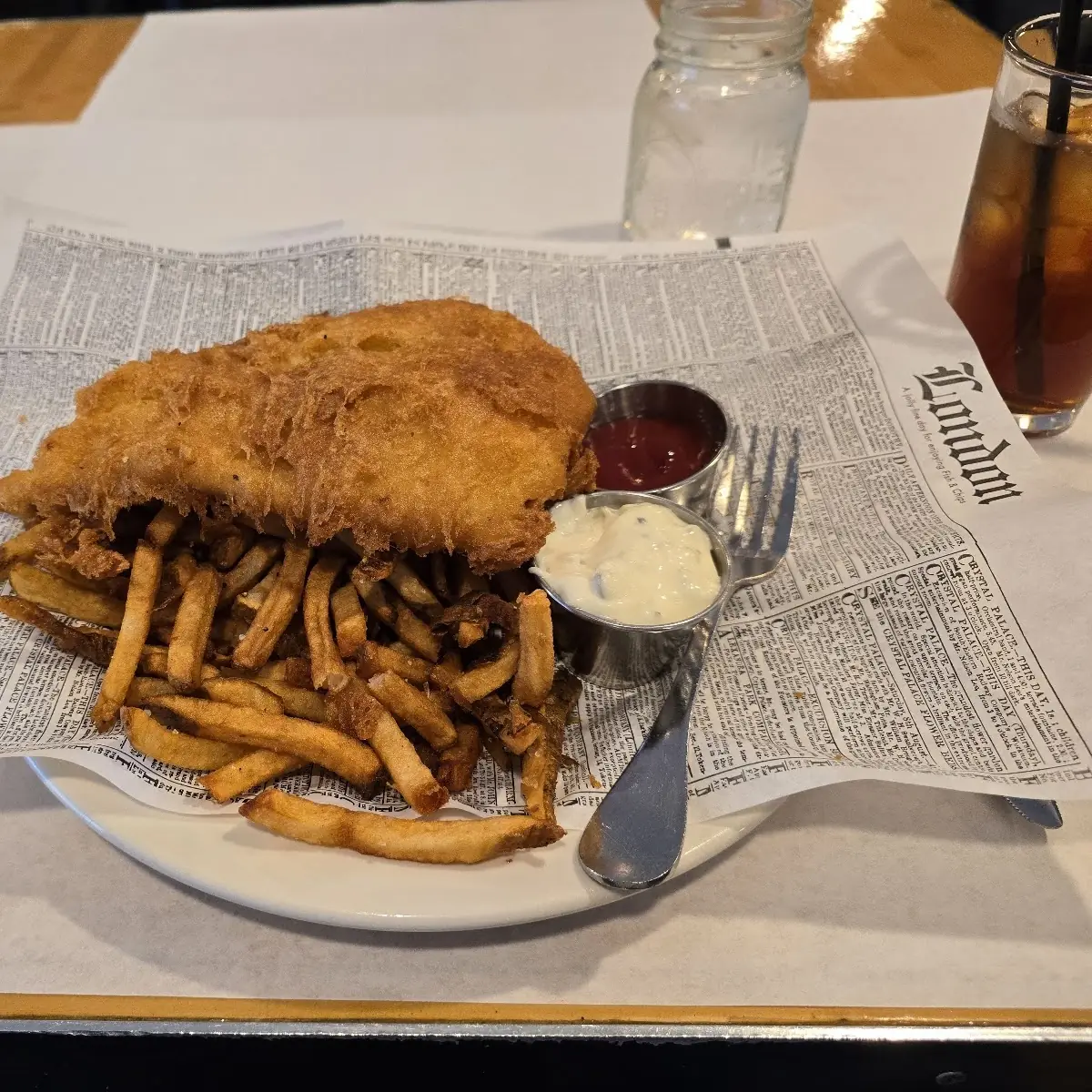 Golden Fried Fish and Chips