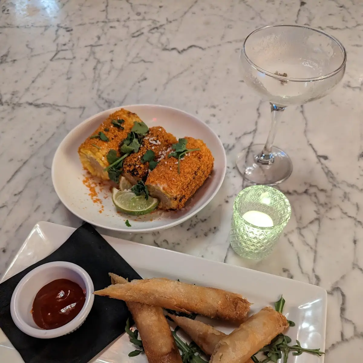 Lumpia & Elote