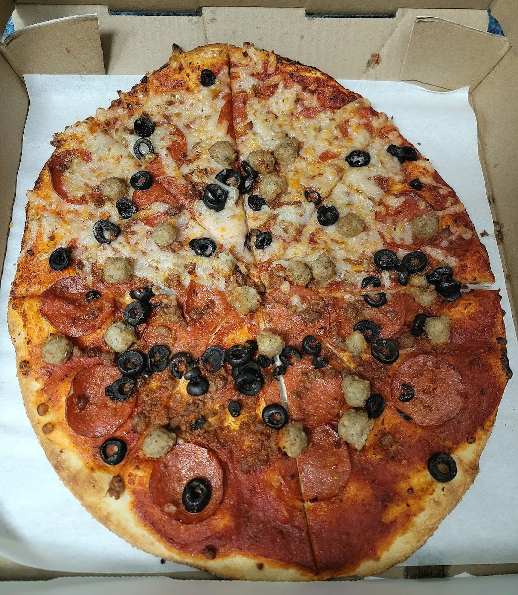 4 Topping Vegan Cheese Pizza