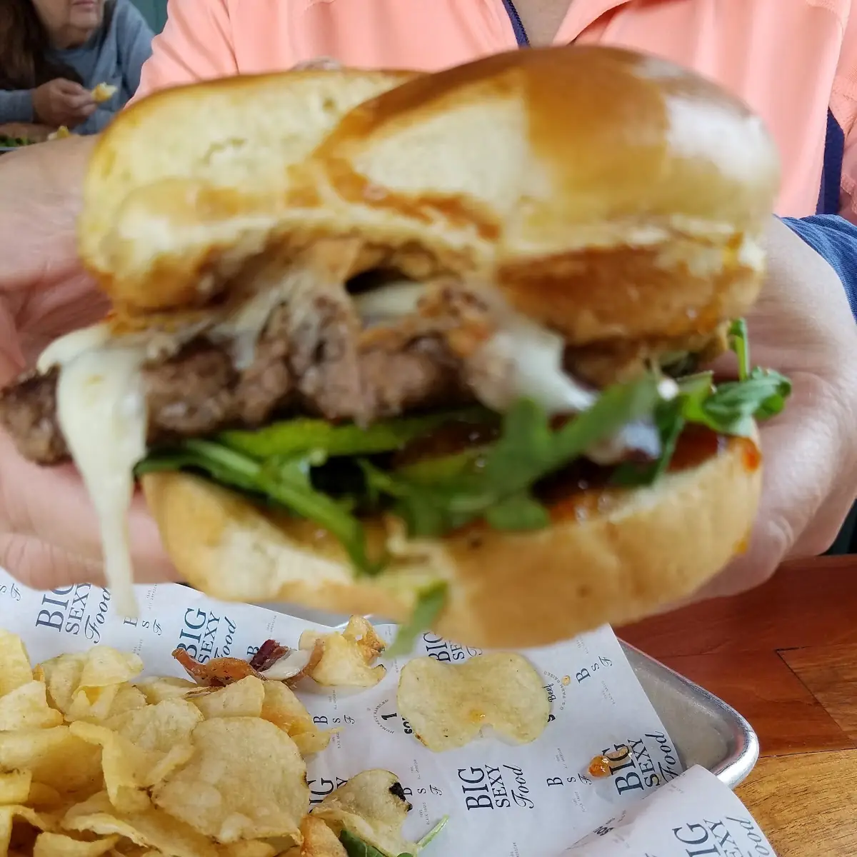 Peanut Butter and Pear Burger