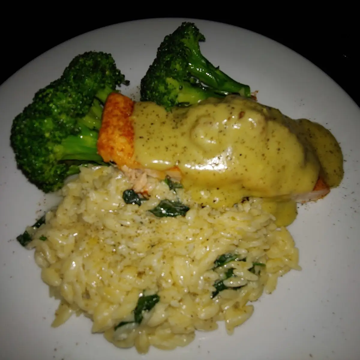Crab Stuffed Salmon, Panache Restaurant And Lounge
