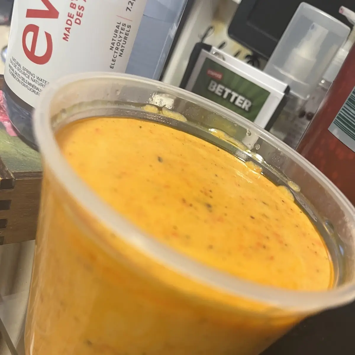 Roasted Red Pepper Soup, Panache Restaurant And Lounge