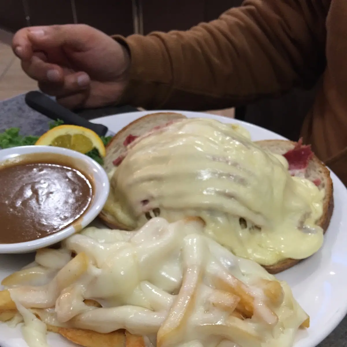 Open Faced Reuben