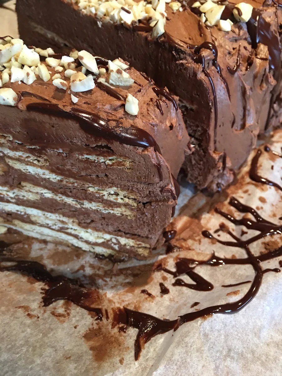 Chocolate Biscuit Pudding