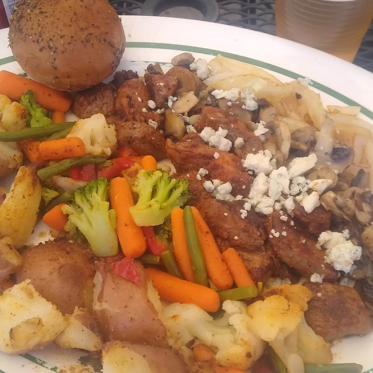 Cajun Blue Cheese Steak Bites
