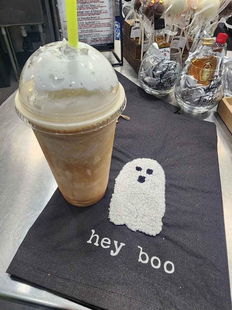 Chocolate Coconut Frappe with Carmel