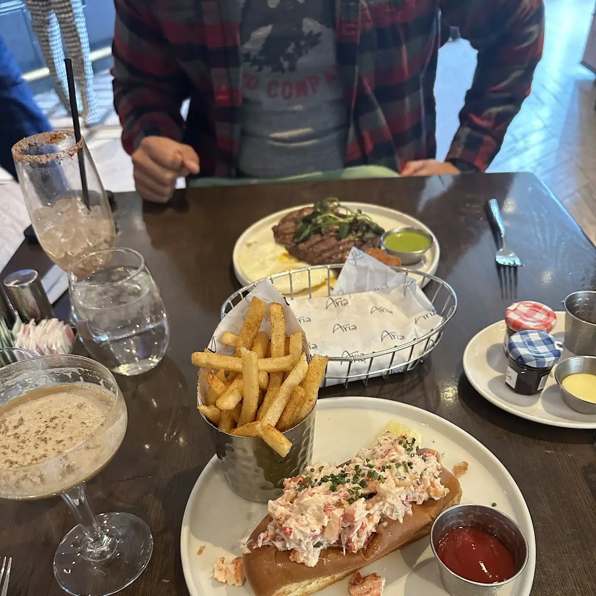 Lobster Roll with Old Bay Fries