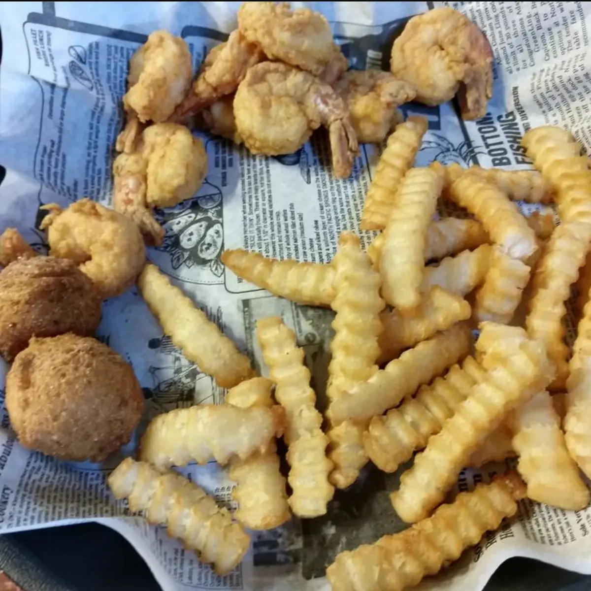 Shrimp Scallops Fries