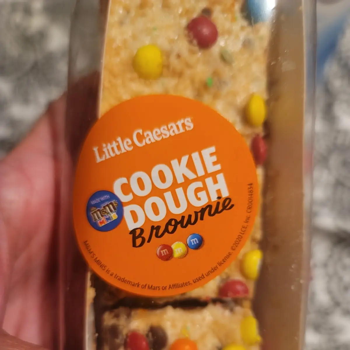 M&M Cookie Dough Brownies