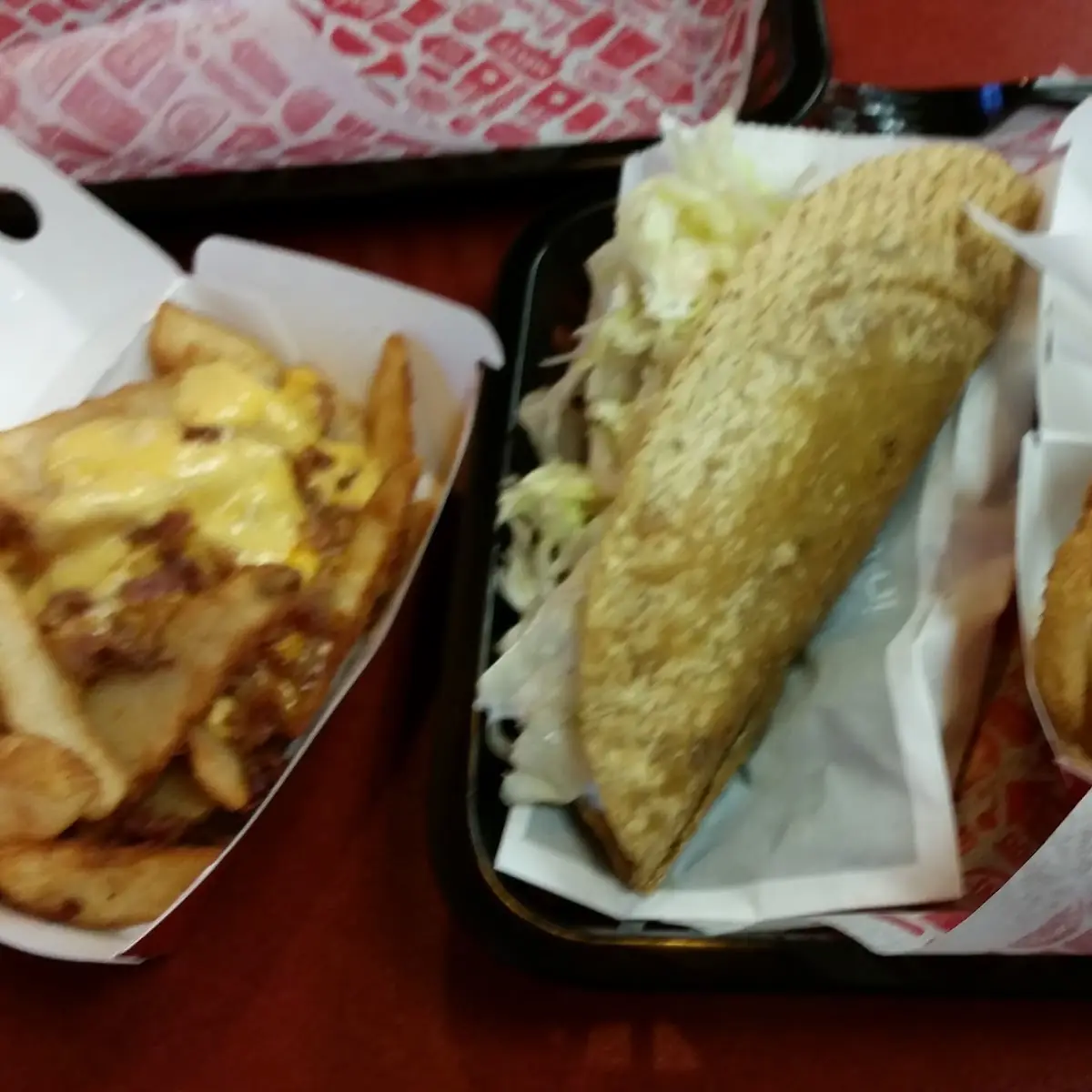 Bacon Cheddar Wedges Taco Onion Rings Cheeseburger