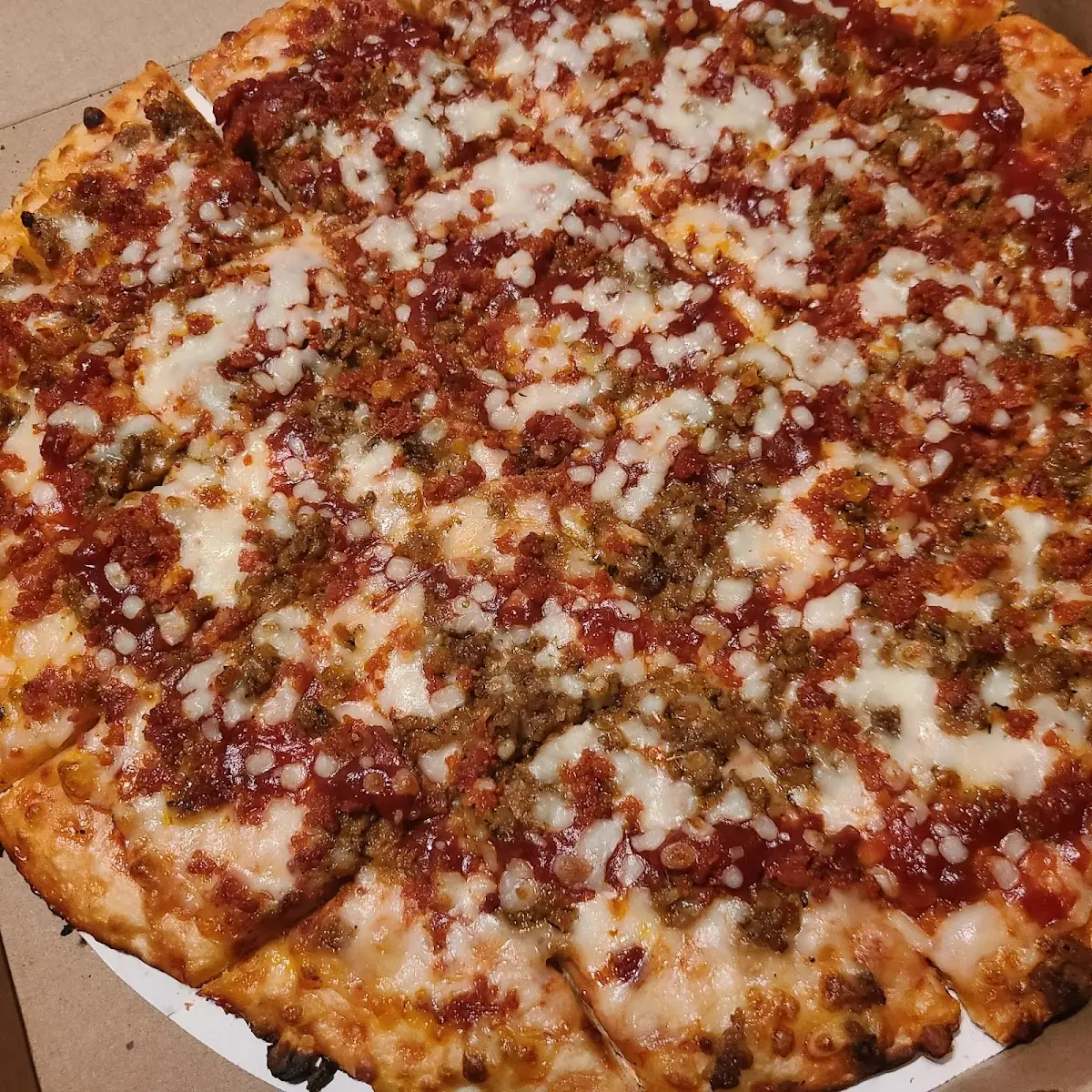Sausage Pepperoni Pizza BBQ Base