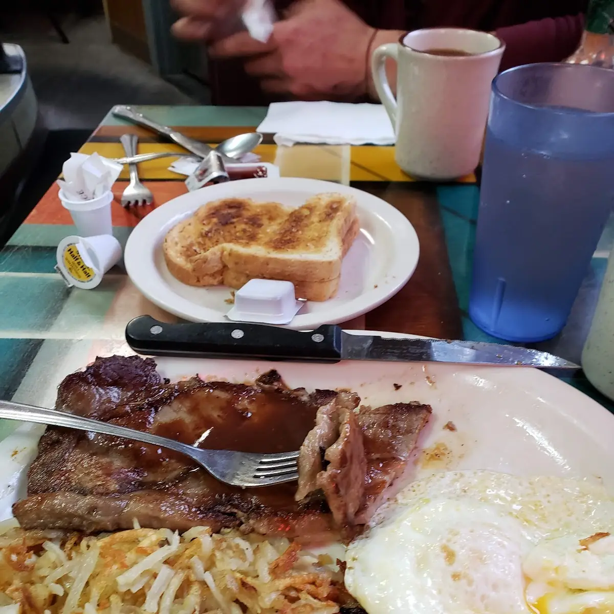 T Bone Steak and Eggs Any Style