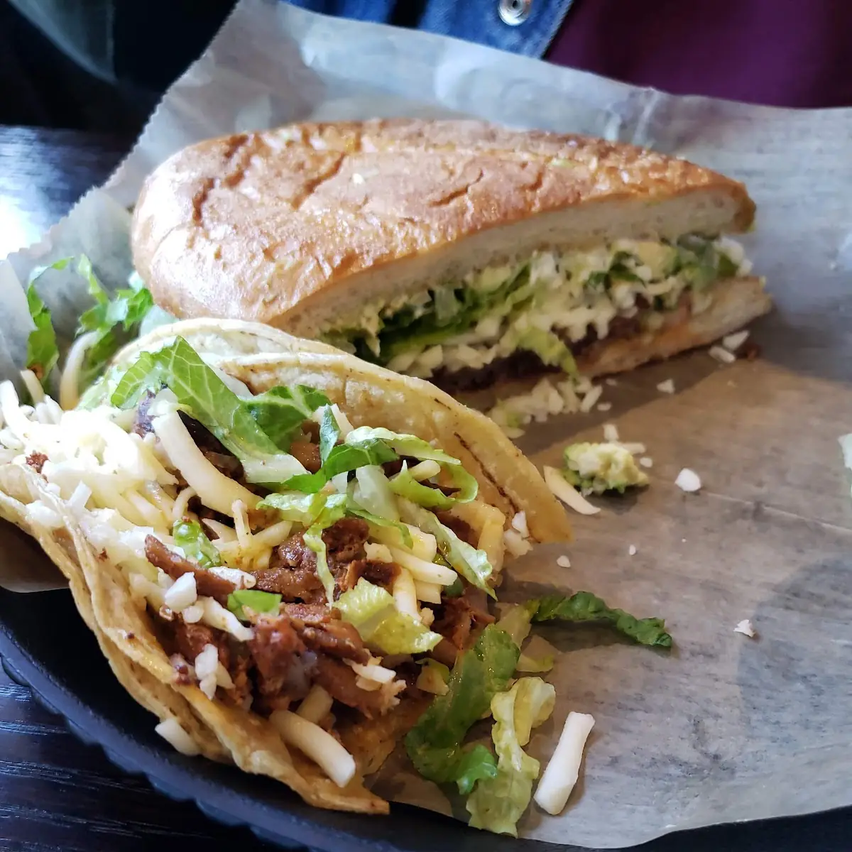 Al Pastor Taco Steak Torta