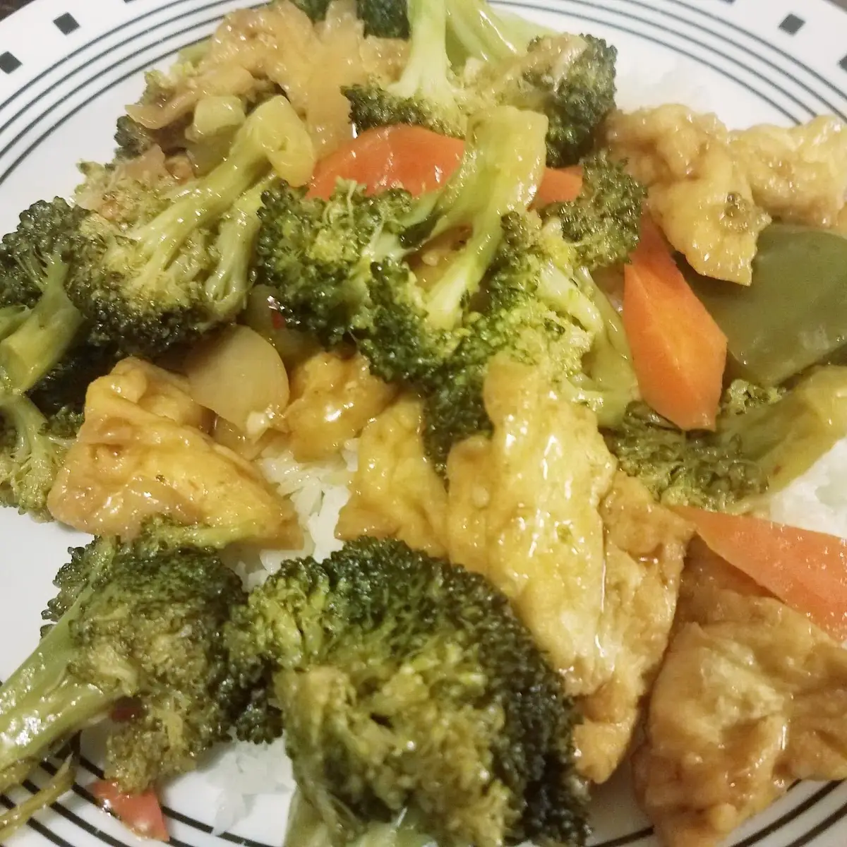 Fried Bean Curd with Garlic Sauce