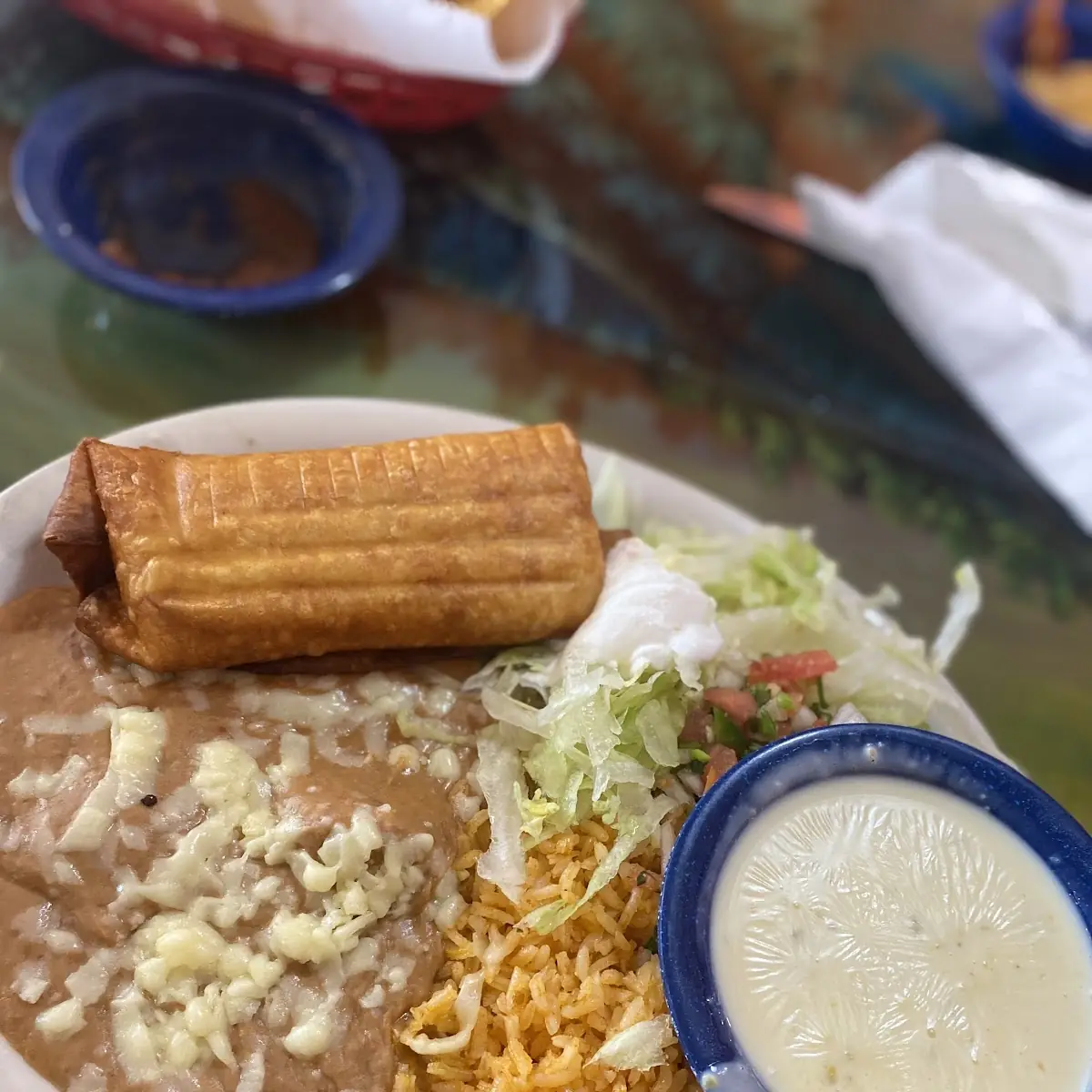 Enchilada with Rice & Beans