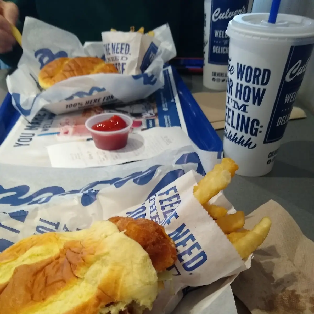 Fish Sandwich and Fried