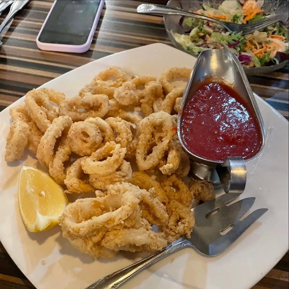 Fried Calamari Lunch Appetizer