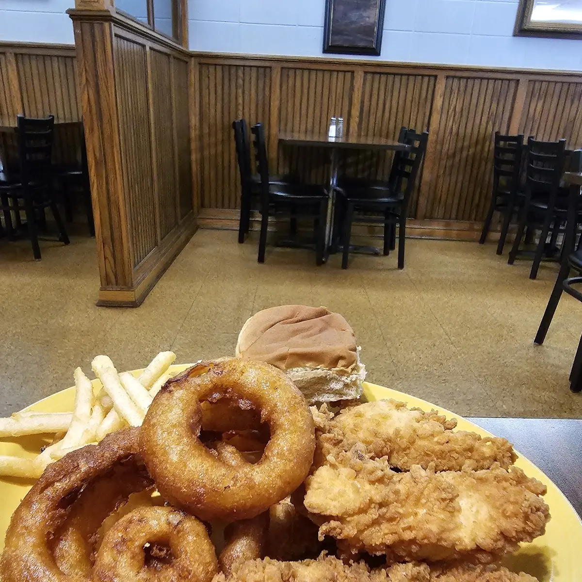 Chicken Tenders and Onion Rings