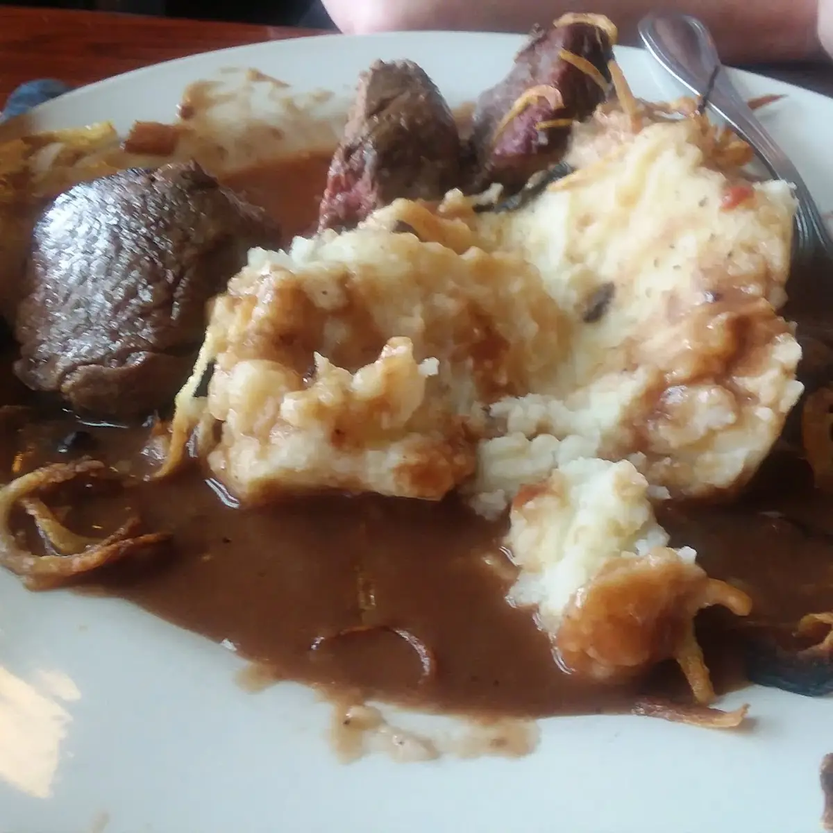 Steak and Mashed Potatoes with Gravy