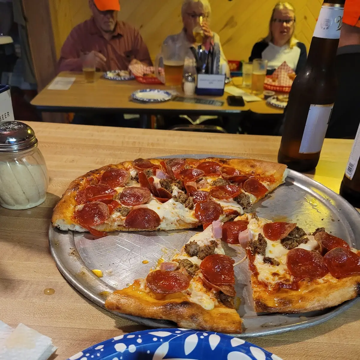 Wood Fired 3 Meat Pizza