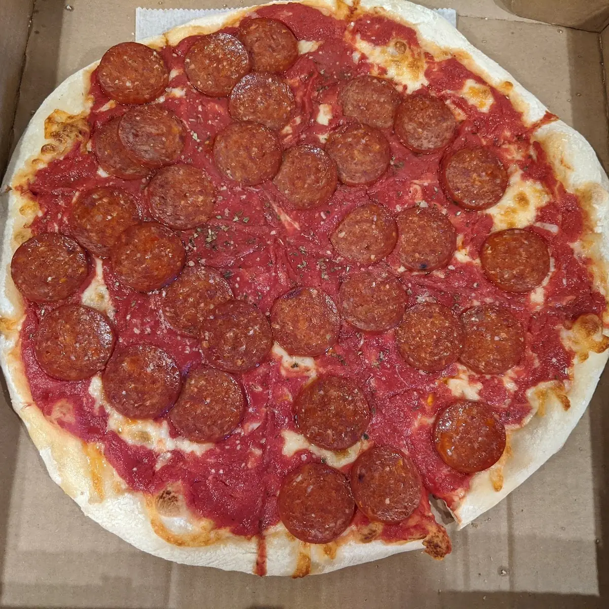 Pepperoni Pizza with Extra Sauce