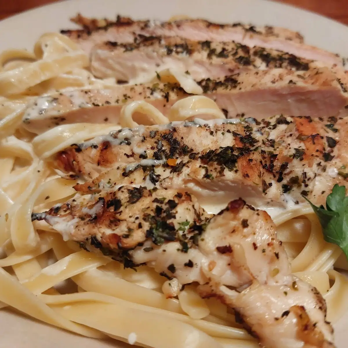 Grilled Chicken Alfredo
